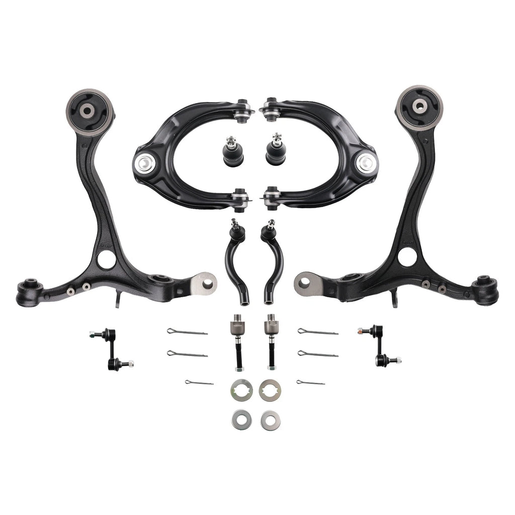 Set of 12 Control Arms Tie Rods Ball Joints for Honda Accord (2008–2012)