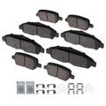 Set of 4 Brake Pads for Cadillac XT5 (2017–2020) XT6 (2020–2021) D1896 D1914
