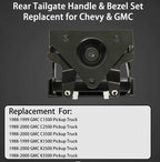 Metal Tailgate Handle & Plastic Bezel Set for GMC C/K 1500 2500 3500 (1988-2000)