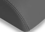 Leather Console Lid Armrest Cover for Ford Explorer Limited (2011–2019) Gray