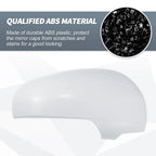 Pair Rearview Mirror Cover Cap White for Toyota Prius (2010–2012)