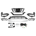 Front Upper Lower Grille Trim Fog Lamp Kit for Nissan Rogue (2017–2020)