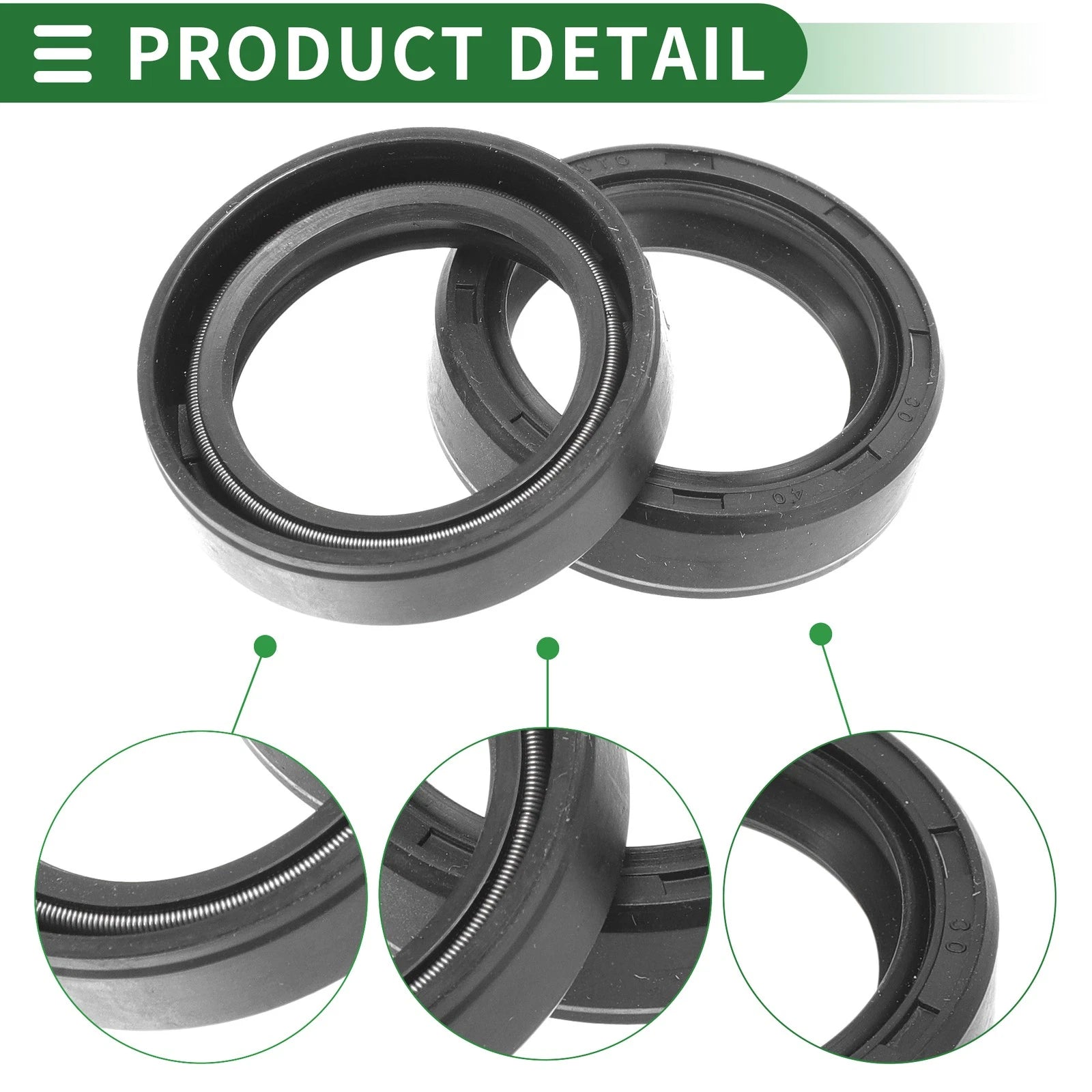 Set of 5 Oil Seal TG4 Lip Seal Ring NBR Rubber 30x40x10mm