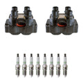 Set of 2 Ignition Coils & 8 NGK Platinum Spark Plugs for Mazda B2300 B2500 Ranger (1998–2005)