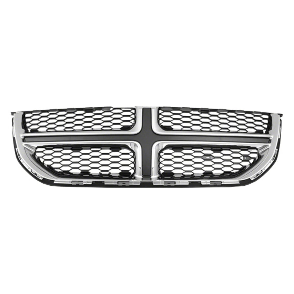 Replacement Black Chrome ABS Plastic Front Grille For 2011-2020 Dodge Caravan