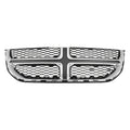 Replacement Black Chrome ABS Plastic Front Grille For 2011-2020 Dodge Caravan