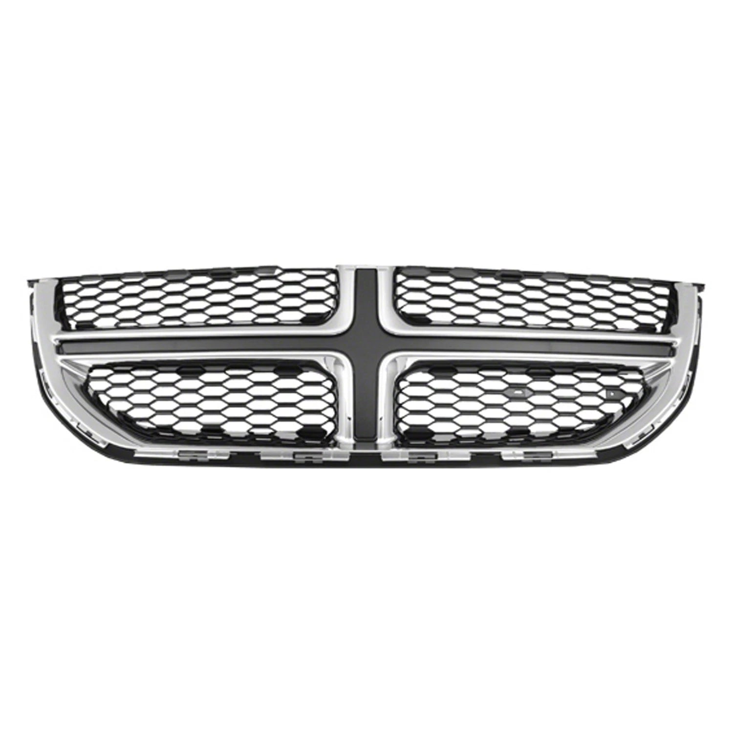 Replacement Black Chrome ABS Plastic Front Grille For 2011-2020 Dodge Caravan