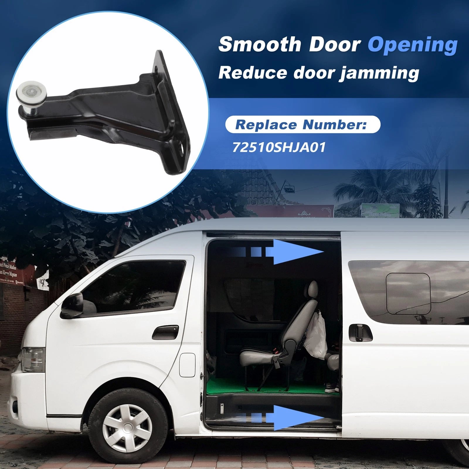Upper Right Sliding Door Roller for Honda Odyssey (2005–2010) 72510SHJA01
