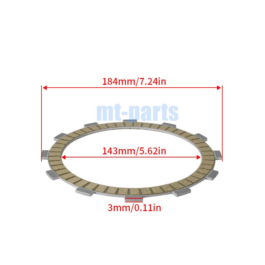 Clutch Friction Plates Kit for Kawasaki VN1700 Vulcan 1700 Nomad (2009–2016)