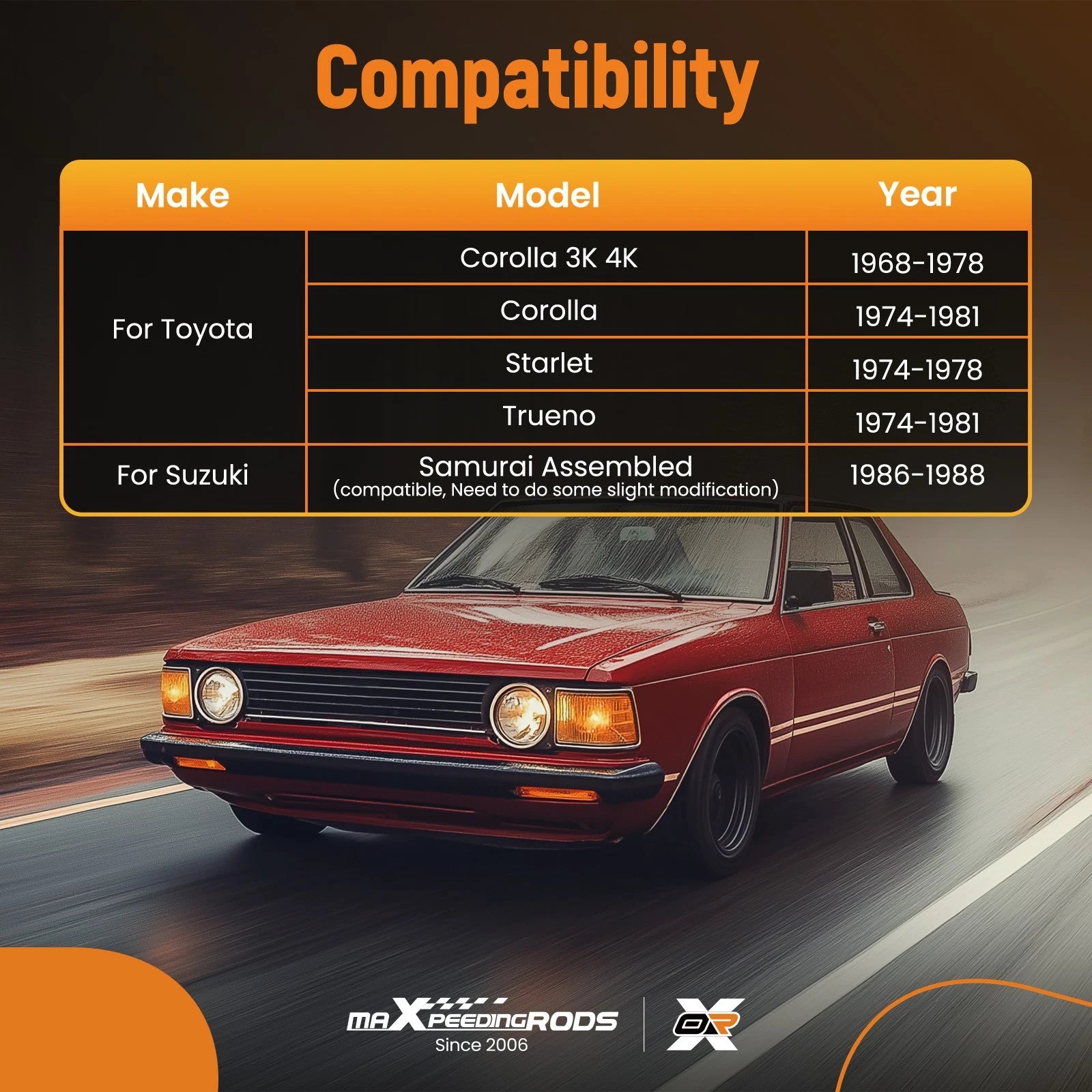 Manual Choke Carburetor for Toyota Corolla (1968–1978)