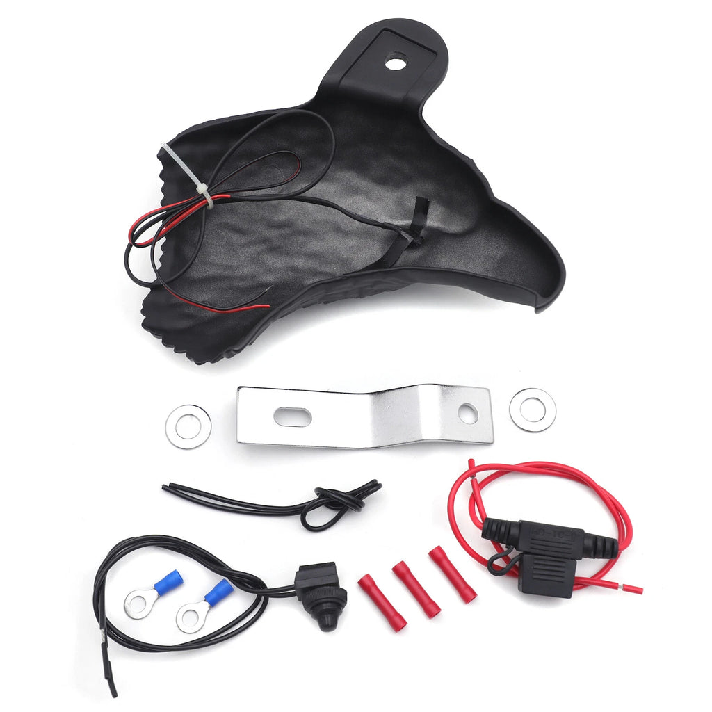 Black Eagle horn cover with LED for Harley Cowbell & V-Rod (1992–2020)