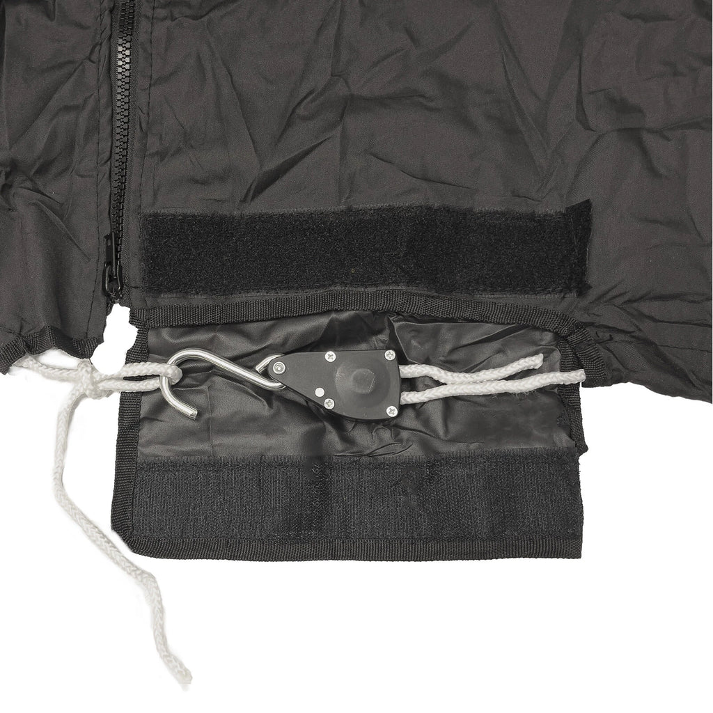 Center Console T-Top Hard-Top Boat Cover for Triumph 190 Bay (Black)