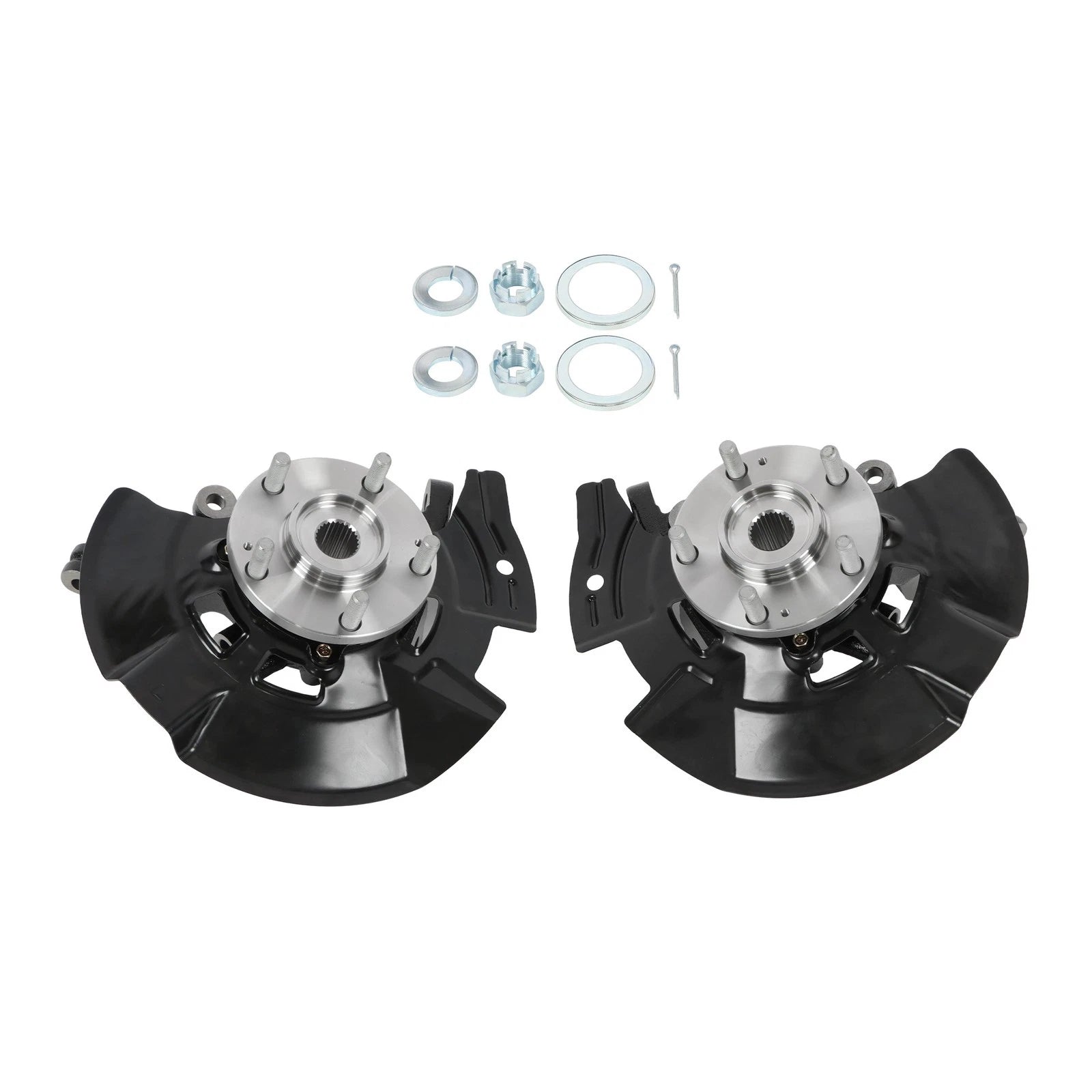2X Front Wheel Hub Bearing Knuckles for Hyundai Sonata (2011-2013)