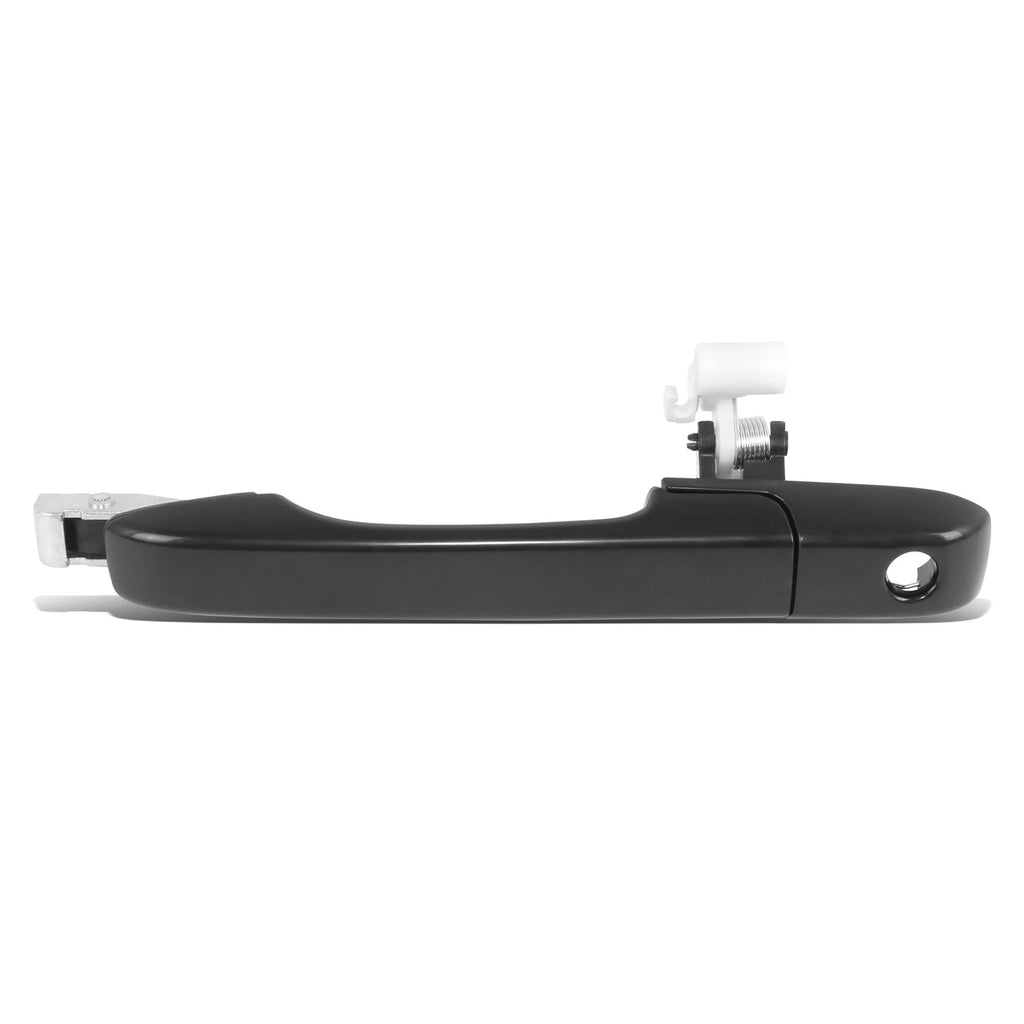 Front Left Exterior Door Handle for Honda CR-V (2002–2006) w/Keyhole, Smooth Black