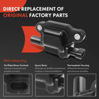 Set of 8 Ignition Coils, Spark Plugs & Wires for GMC Cadillac