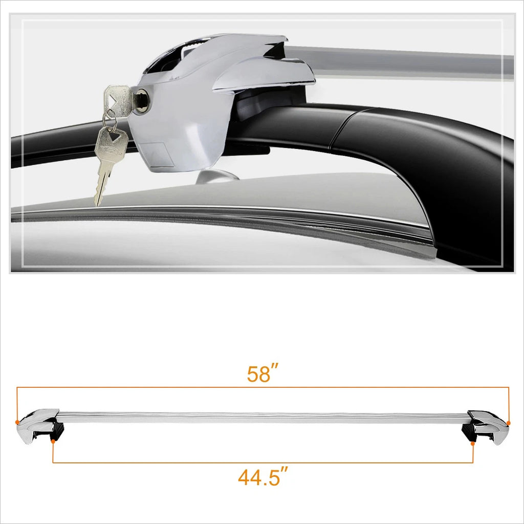 54" Adjustable Aluminum Roof Rack for Van/SUV (Fits Most Models)