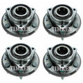 Front and Rear Wheel Bearing & Hub Assembly Kit for Enclave Traverse (2008–2017)