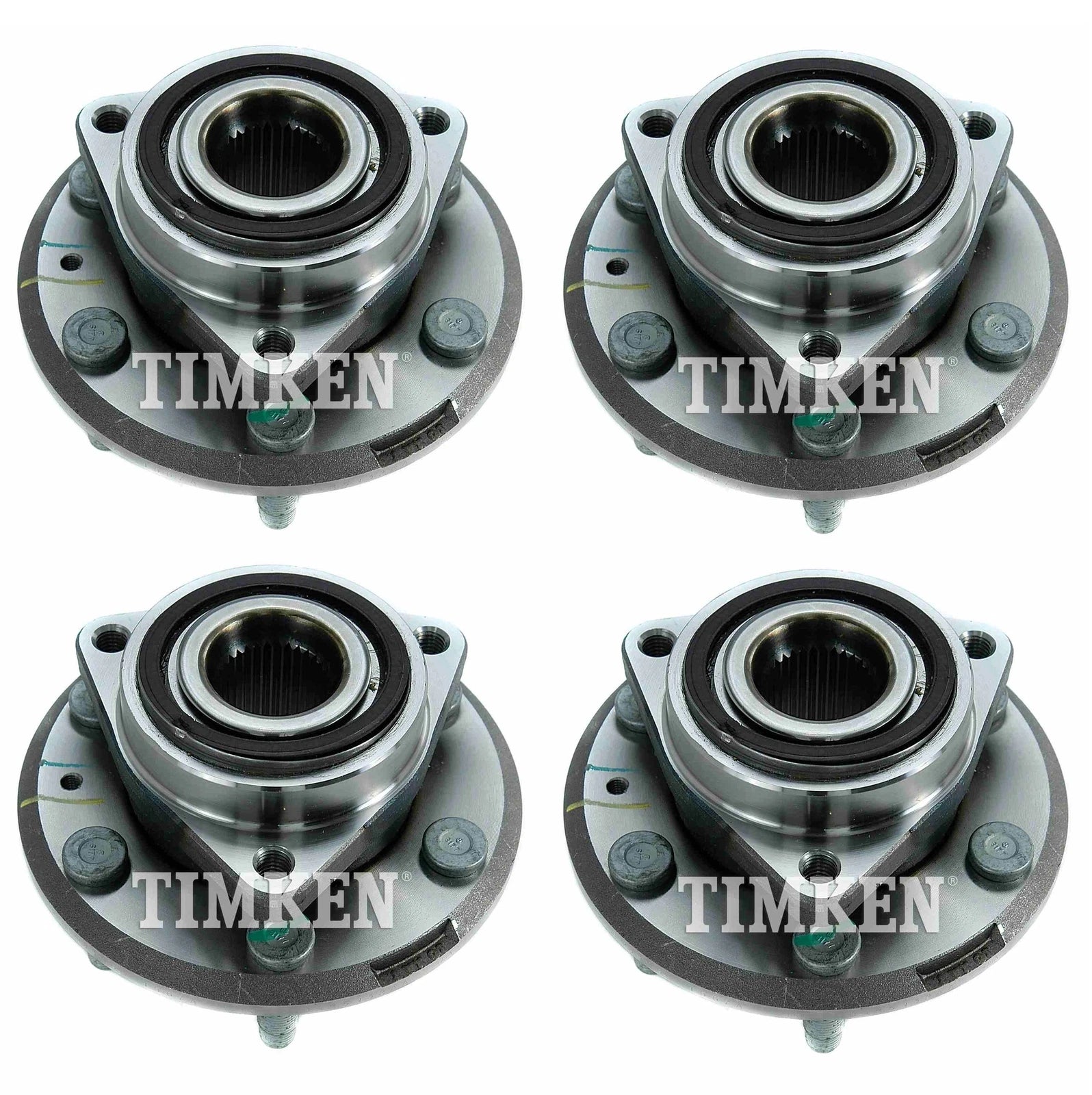 Front and Rear Wheel Bearing & Hub Assembly Kit for Enclave Traverse (2008–2017)