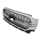 Front Upper Grille for Ford F-150 (2021-2022) Silver Black Mesh