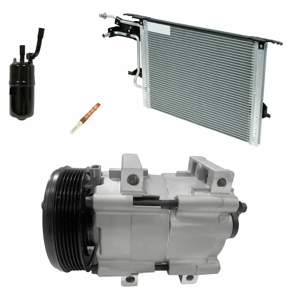 AC Compressor Kit W Condenser for Ford Contour 2.0L (1995–1996)
