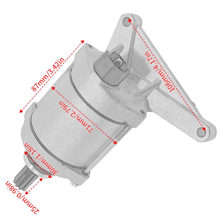 Starter for Yamaha XT1200ZE Super Tenere ES (2014–2022) XT1200Z (2010–2018)