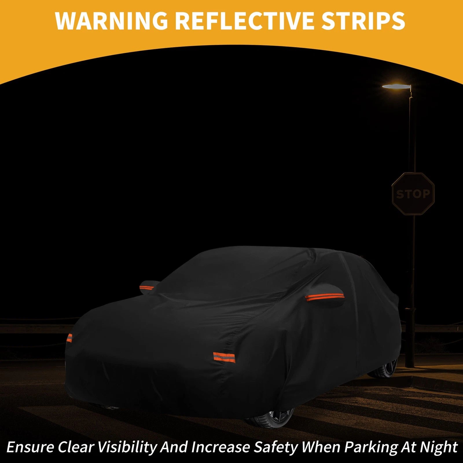 Waterproof Car Cover for Hyundai Sonata (190T-PU, Black)