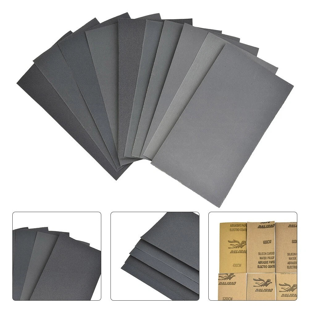 Set of 15 Grit Sandpaper (400-2500) Wet/Dry for Automotive Finishing
