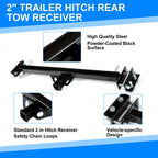 2'' Adjustable Trailer Hitch for Camper RV Trailers
