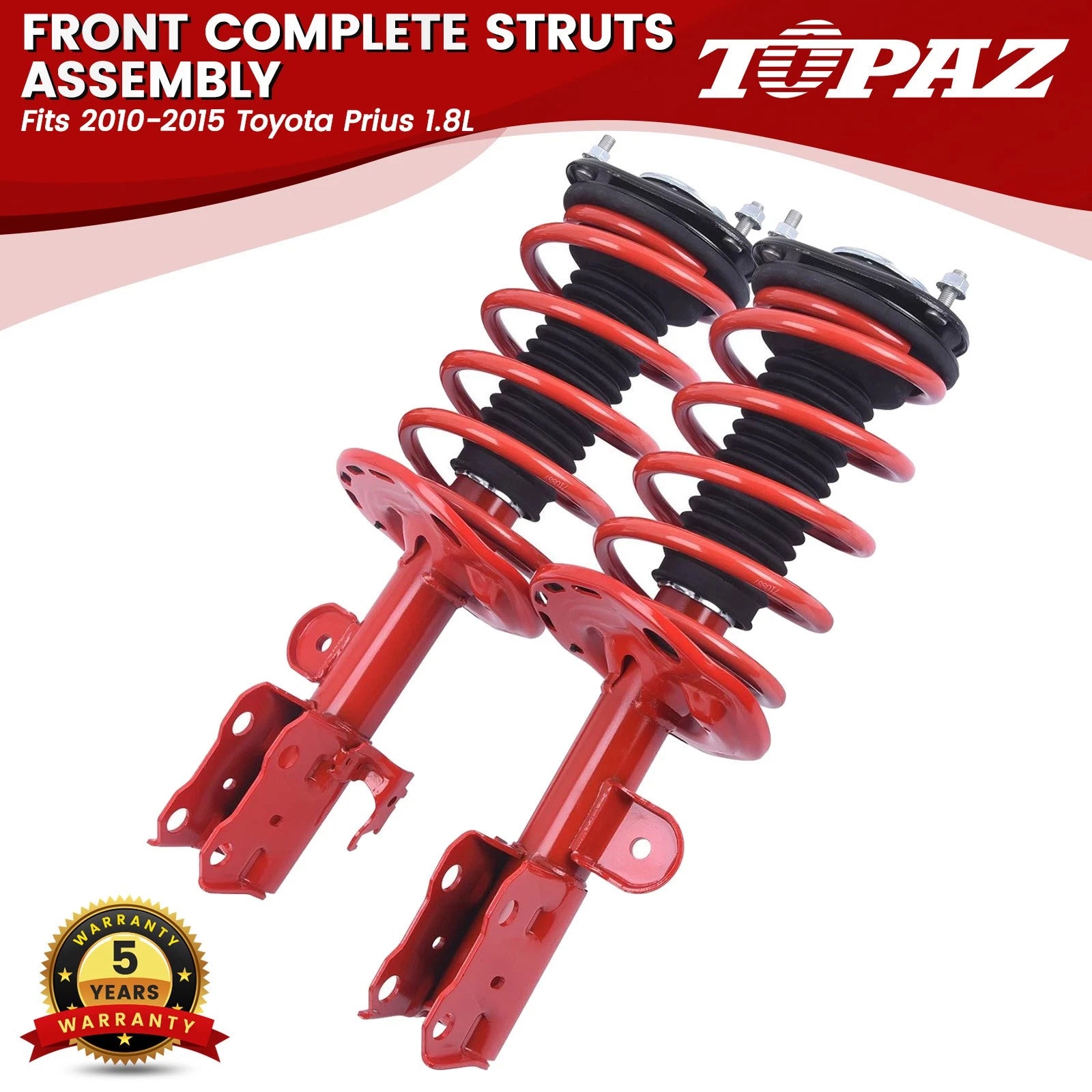 Pair Front Complete Struts for Toyota Prius (2010–2015)