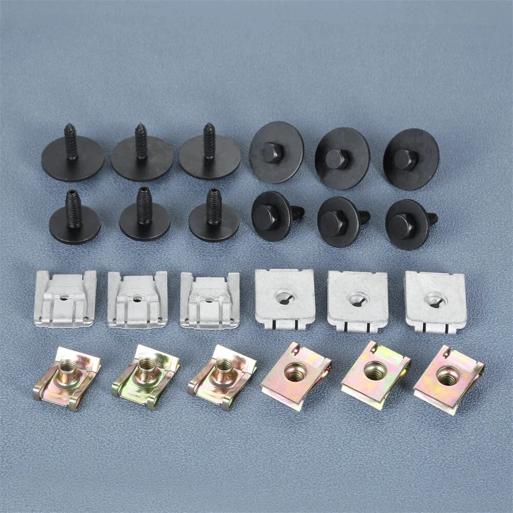 24x Engine Undertray Clip Screw Splashguard Fastener for Mercedes W211