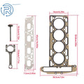 Engine Rebuild Kit with Pistons Valves Seals for Buick Chevrolet GMC 2.4L