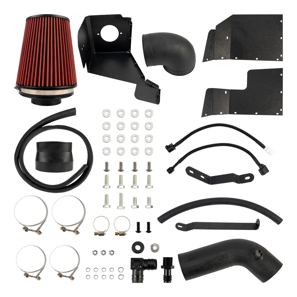 Cold Air Intake Red Tube and Heat Shield for Ram 1500 (2009–2018, 2019–2024)