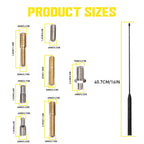 2X 16" Black Power Radio Antennas for Harley-Davidson