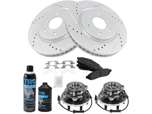 Front Brake Pad, Rotor & Wheel Hub Kit for Suzuki Equator (2009–2012) MV827YJ
