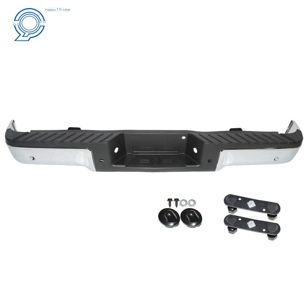 Chrome Steel Rear Bumper Assembly for Ford F150 (2009–2014) W/Sensor Holes