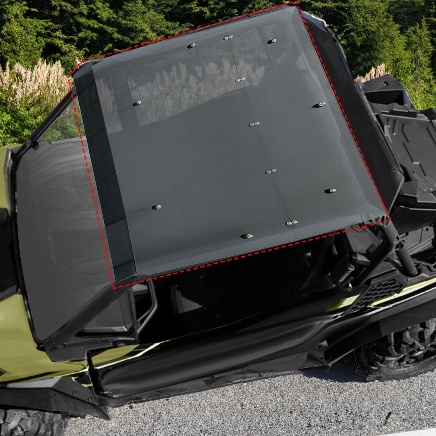 Heavy Duty Smoke Tinted Roof for Can-Am Commander 800/1000/1000R (2014–Present)