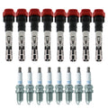 Set of 8 Ignition Coils & NGK Laser Iridium Spark Plugs for S4 XJR Touareg V8