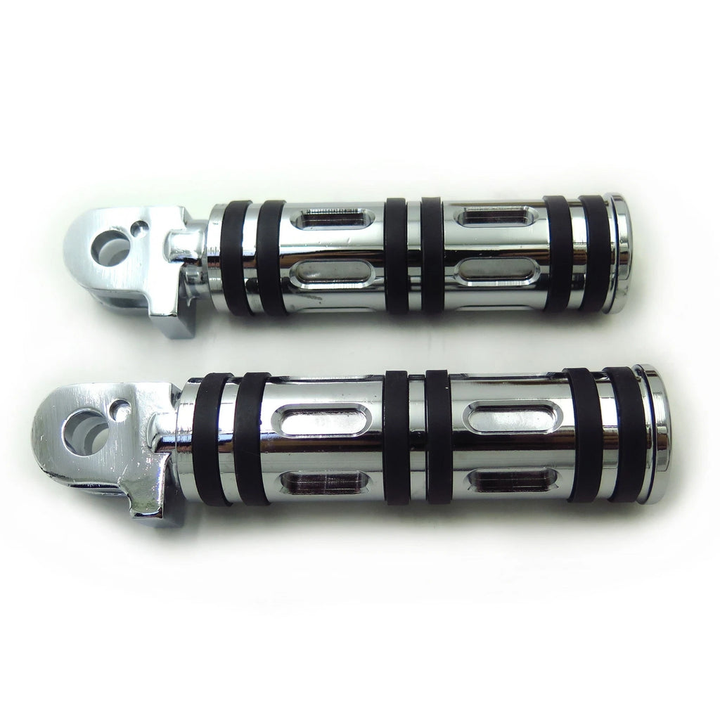 Chrome Edge Cut Footpegs for Triumph Bonneville America (2002–2014)