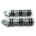 Chrome Edge Cut Footpegs for Triumph Bonneville America (2002–2014)