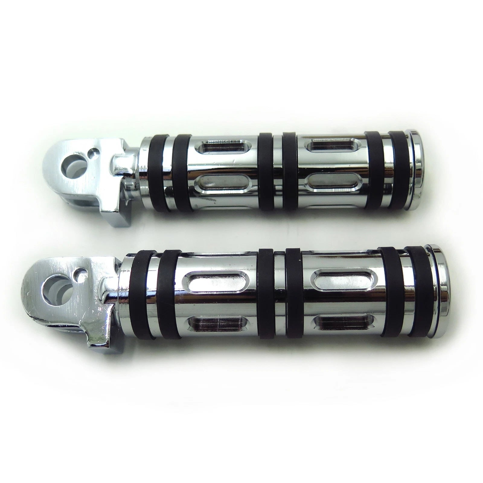 Chrome Edge Cut Footpegs for Triumph Bonneville America (2002–2014)