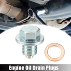 Set of 1 M12x1.25 Oil Drain Plug with Washer 9034112012 for Toyota 