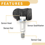 TPMS Tire Pressure Sensor for Ford S-Max (2006–2015) No.8G921A159AC 433MHz