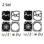 Set of 2 Carburetor Rebuild Kit for Zama RB-40 FS106 FS108 FS120 FS200 FS400 FS450