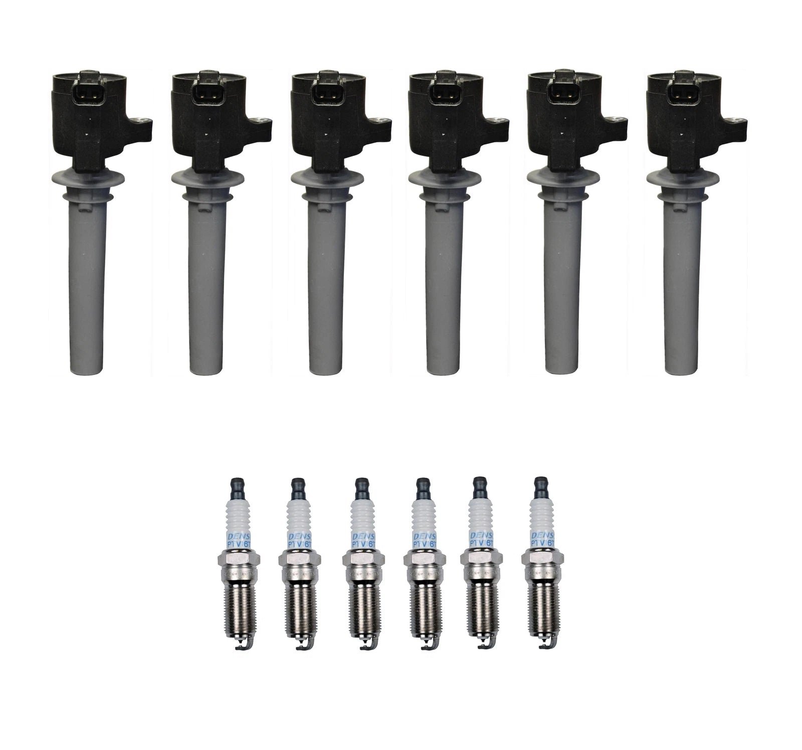 Set of 6 Ignition Coils & 6 Platinum TT Spark Plugs for Mazda 3.0L V6 (2004–2009)