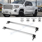 Silver Rear Diffuser Lip Splitter Strut Rod Tie Bar for GMC Sierra Terrain (2023–2024)