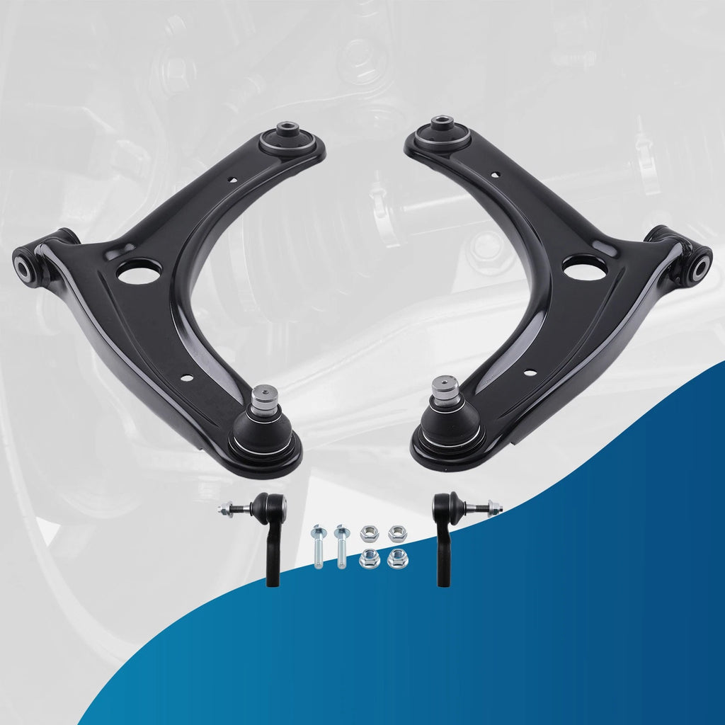 Front Lower Control Arms & Outer Tie Rods for Caliber Patriot Compass (2007–2017)