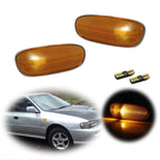 Set of 2 Side Marker Lights for Subaru Impreza (1993–2001) with Amber LED Bulbs