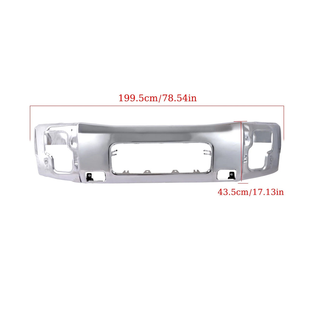 Split Front Bumper with Fog Light Holes for Nissan Titan (2004–2015)