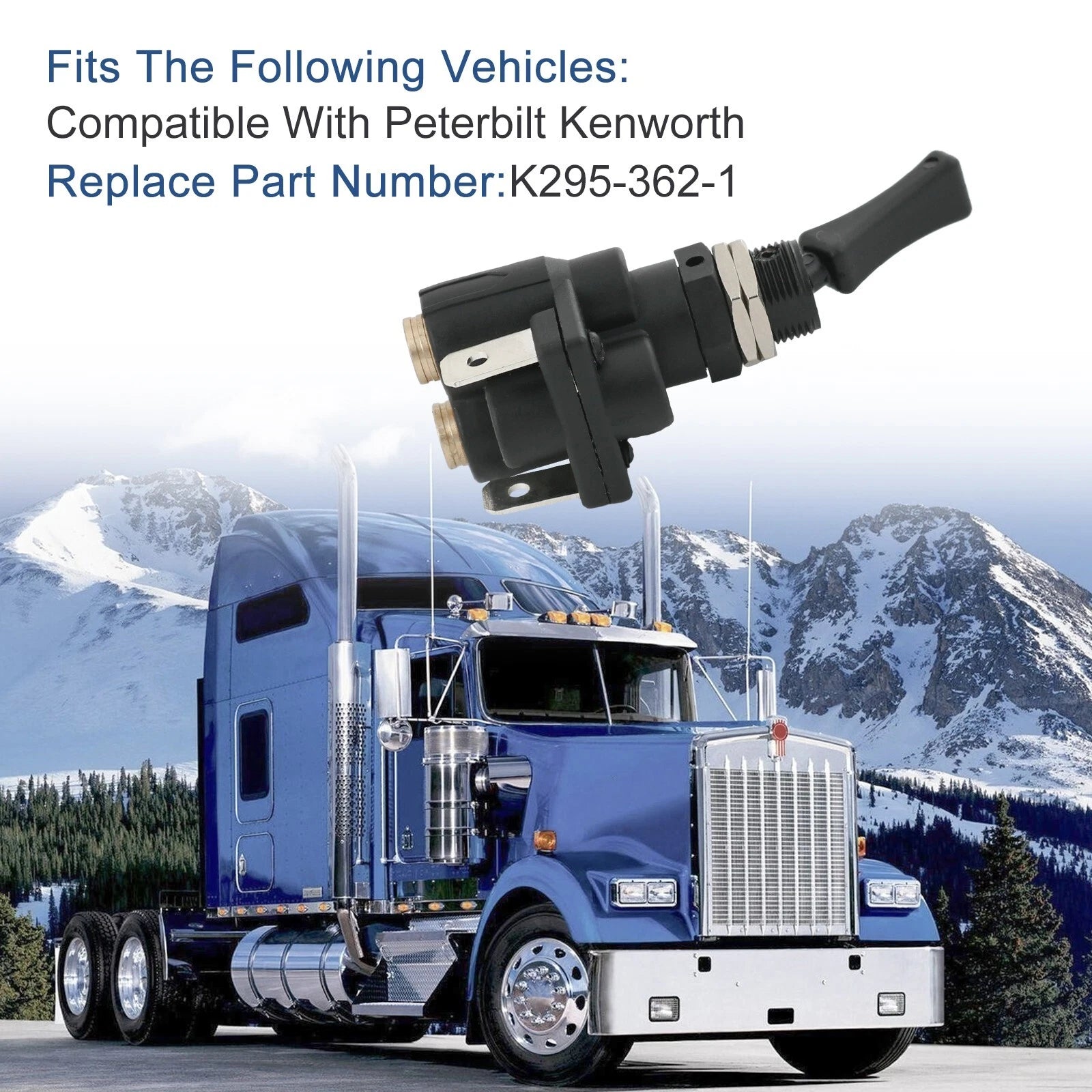 Air Electric Toggle Valve Paddle Switch for Peterbilt Kenworth