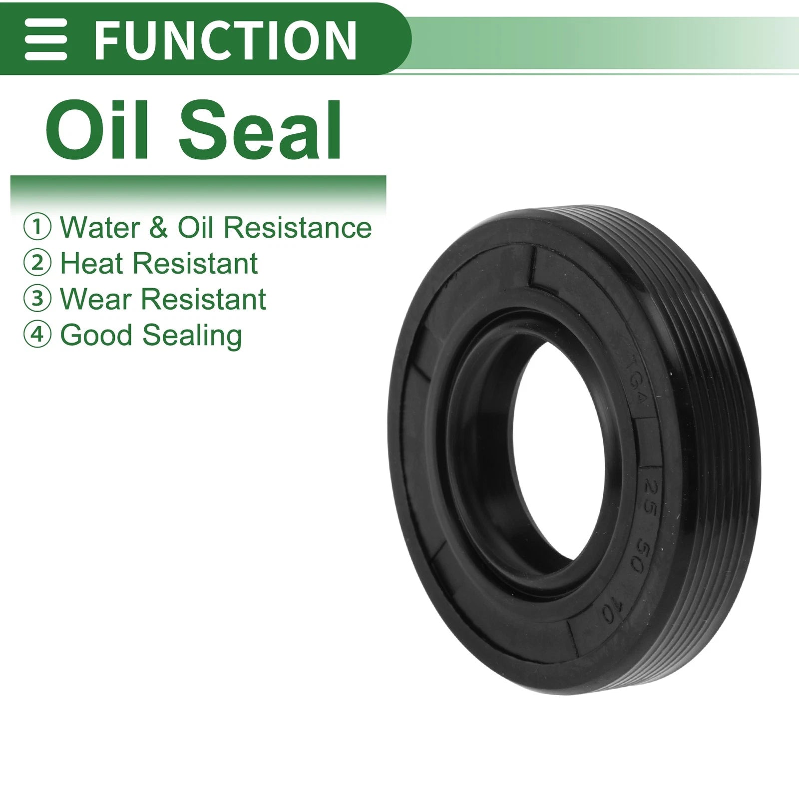 Oil Seal for Rotary Shaft (25x50x10mm)